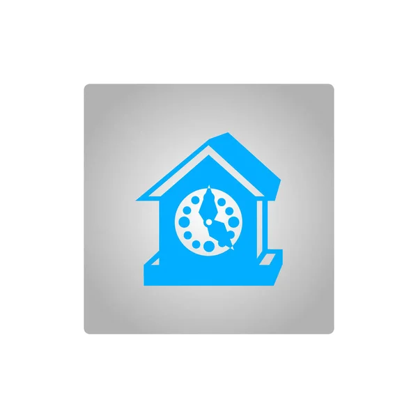 Vector Reloj Icono Web Minimalista — Vector de stock