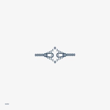 fermuar web simgesi, vektör çizim 