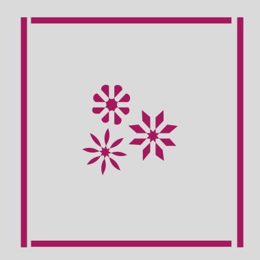 Renkli oryantal çiçek illüstrasyon vektör