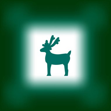Noel reindeer Logo şablonu