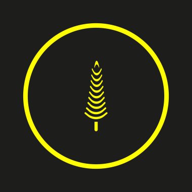 Noel köknar ağacı düz kutsal kişilerin resmi, vektör, illüstrasyon 