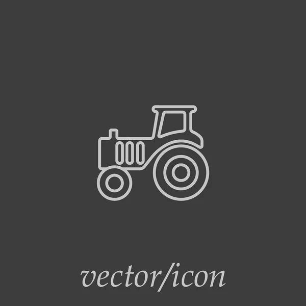 Traktor Flaches Symbol Vektorillustration — Stockvektor