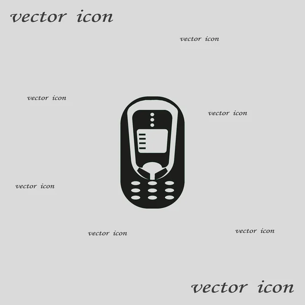 Icône Plate Smartphone Illustration Vectorielle — Image vectorielle