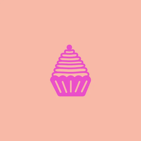 食欲をそそるケーキのロゴのテンプレート — ストックベクタ