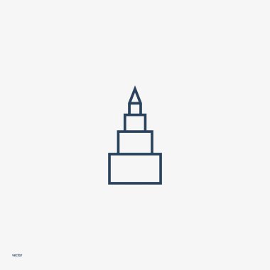 piramit diyagramı düz simgesi, iş kavramı