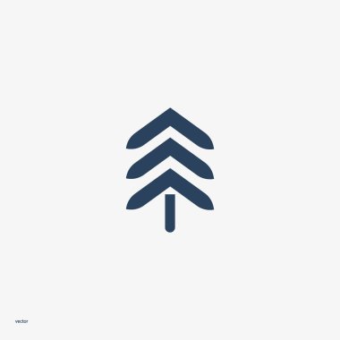 Köknar ağacı düz kutsal kişilerin resmi, vektör çizim