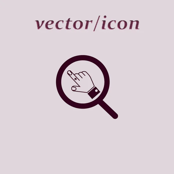 Icono Plano Mano Ilustración Vectorial — Vector de stock