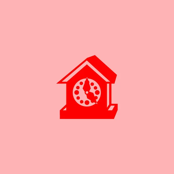 Vector Reloj Icono Web Minimalista — Vector de stock