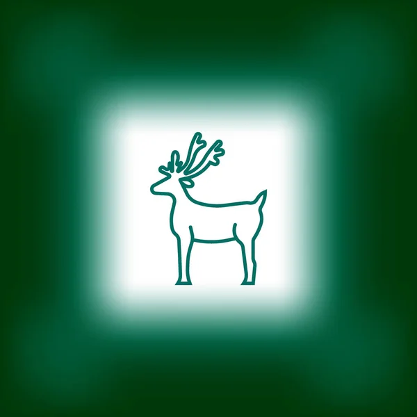 Noel Reindeer Logo Şablonu — Stok Vektör