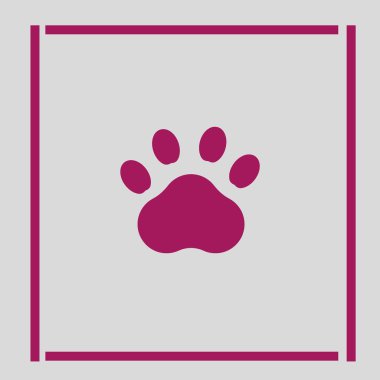 Hayvan ayak izi vektör çizim