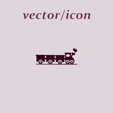 Basit tren kutsal kişilerin resmi, vektör çizim