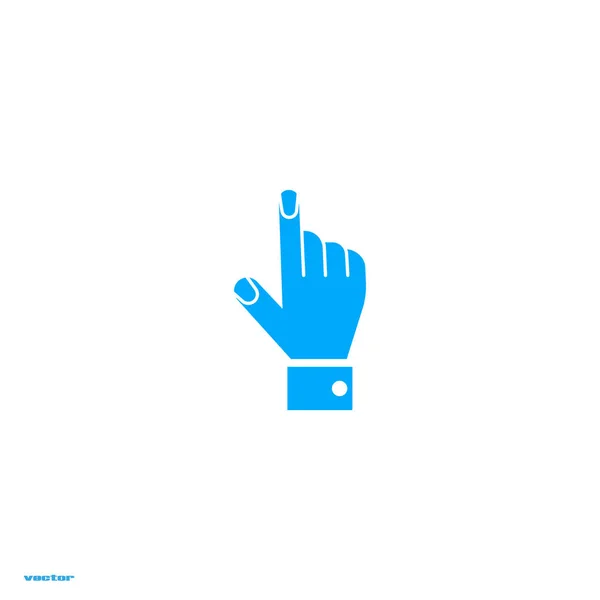 Мінімалістична Векторна Іконка Ручної Вказівки Пальцем — стоковий вектор