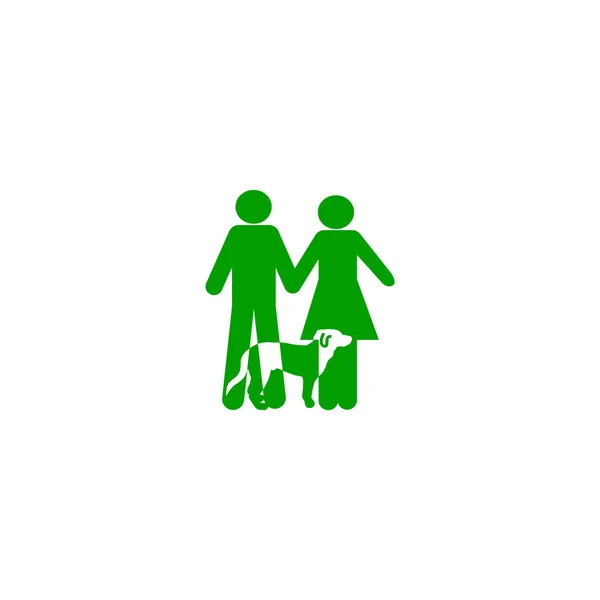站在一起的男人和女人向量图标 — 图库矢量图片