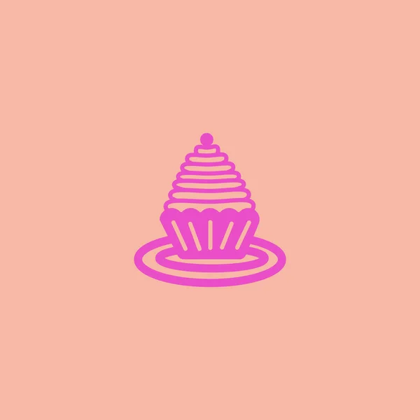 Modèle Appétissant Logo Gâteau — Image vectorielle