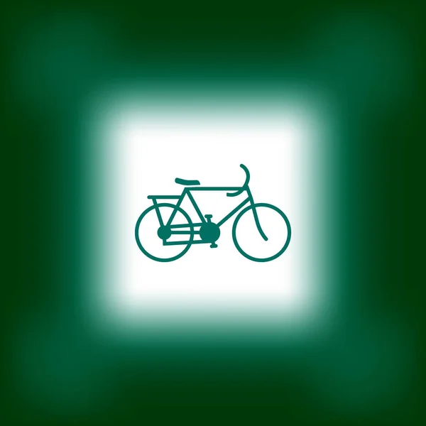 Ποδήλατο Επίπεδη Στυλ Εικονίδιο Εικονογράφηση Διάνυσμα — Διανυσματικό Αρχείο