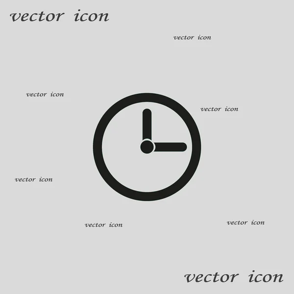 Relógio Vetor Ícone Web Minimalista — Vetor de Stock