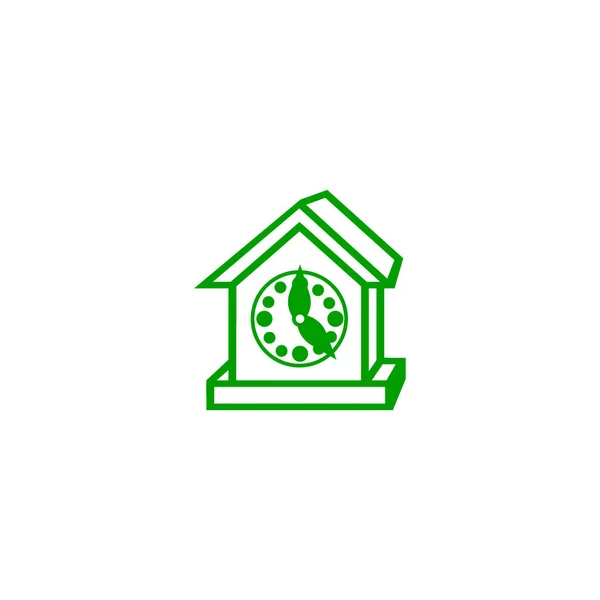 Vector Reloj Icono Web Minimalista — Vector de stock