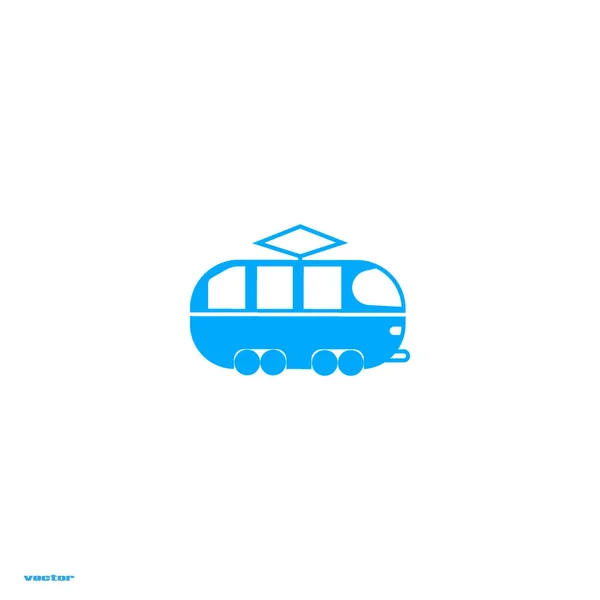 Icône Classique Minimaliste Vecteur Tram — Image vectorielle