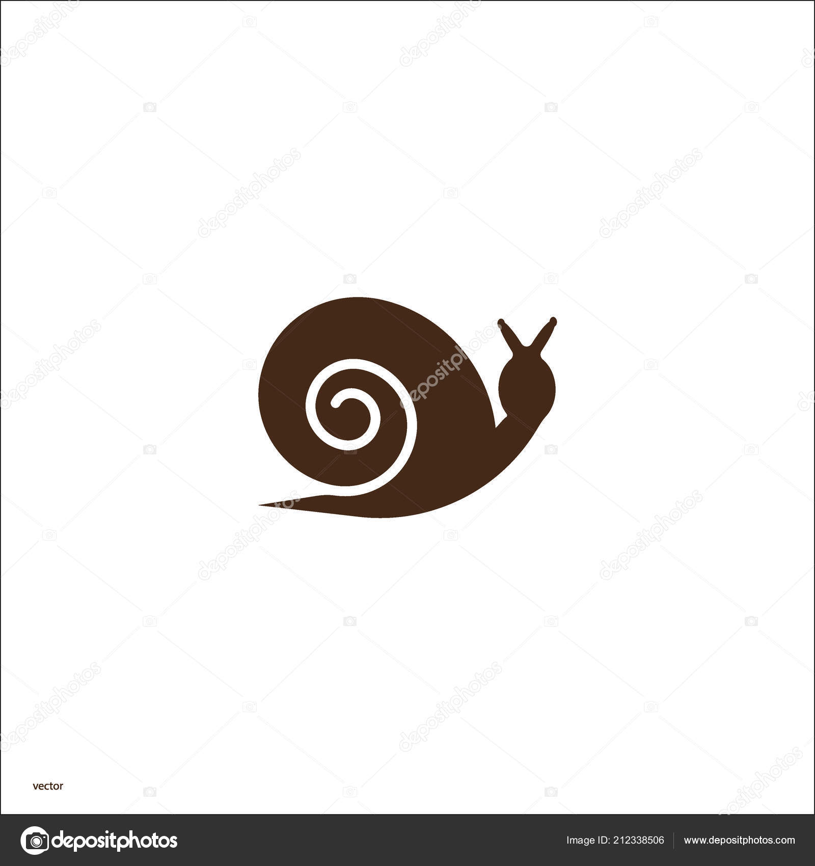 Niedliche Bunte Schnecke Logo Vorlage Stockvektor C Nettibuletti 212338506