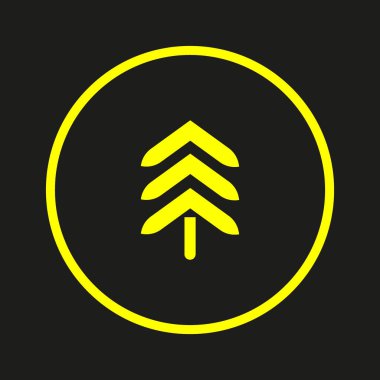 Noel köknar ağacı düz kutsal kişilerin resmi, vektör, illüstrasyon 