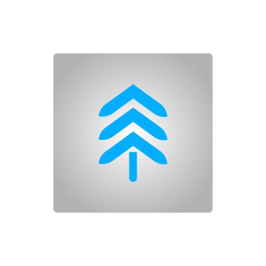 Köknar ağacı düz kutsal kişilerin resmi, vektör çizim