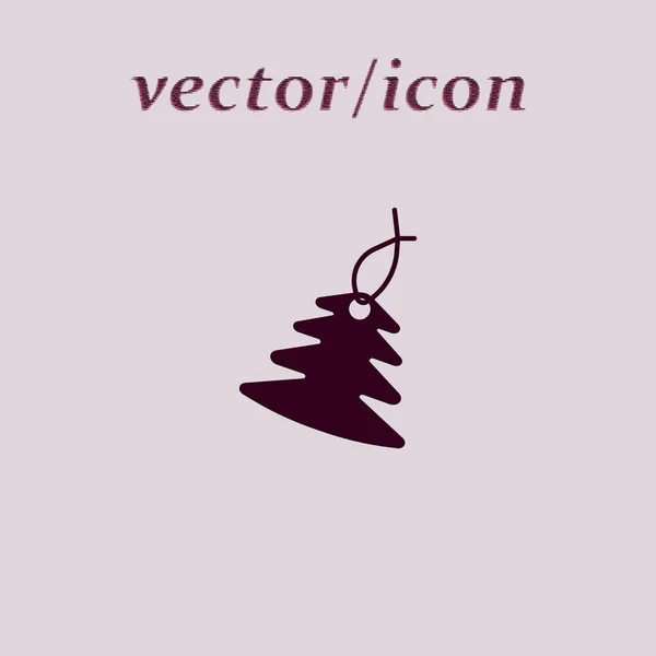 Icône Plate Sapin Illustration Vectorielle — Image vectorielle