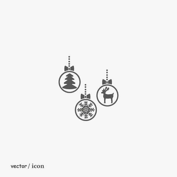 Colorido Navidad Bolas Vector Ilustración — Vector de stock