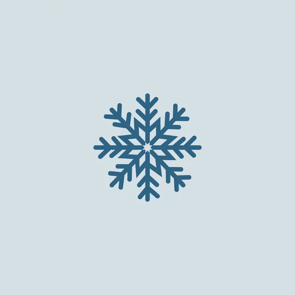 Ilustración Minimalista Copo Nieve Icono Vector — Archivo Imágenes Vectoriales