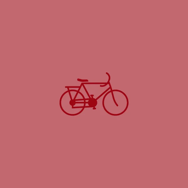 Fahrrad Flache Stil Ikone Vektorillustration — Stockvektor