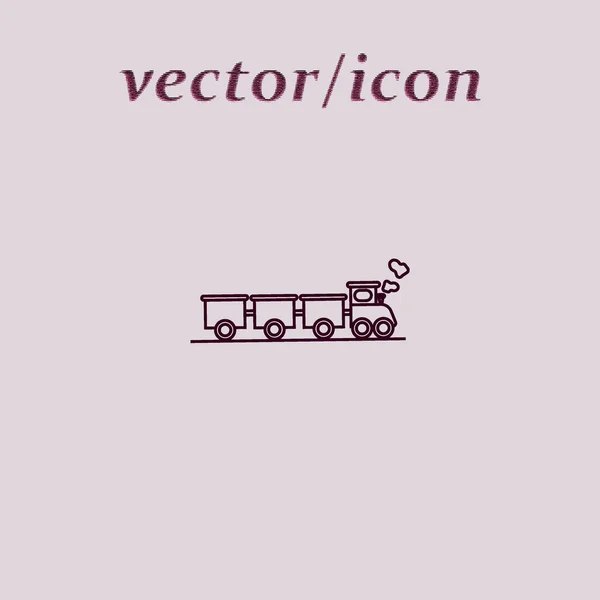 Simpelt Tog Ikon Vektor Illustration – Stock-vektor