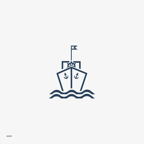 Bateau Avec Signe Dollar Comme Voile Illustration Vectorielle — Image vectorielle