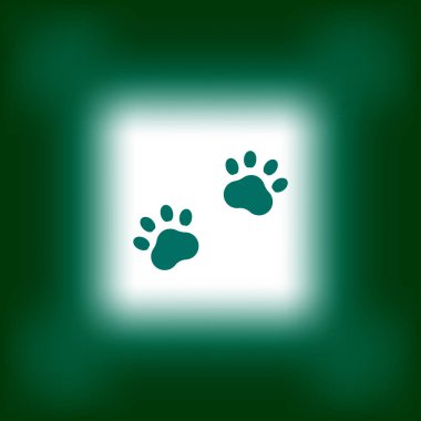 Hayvan ayak izi vektör çizim