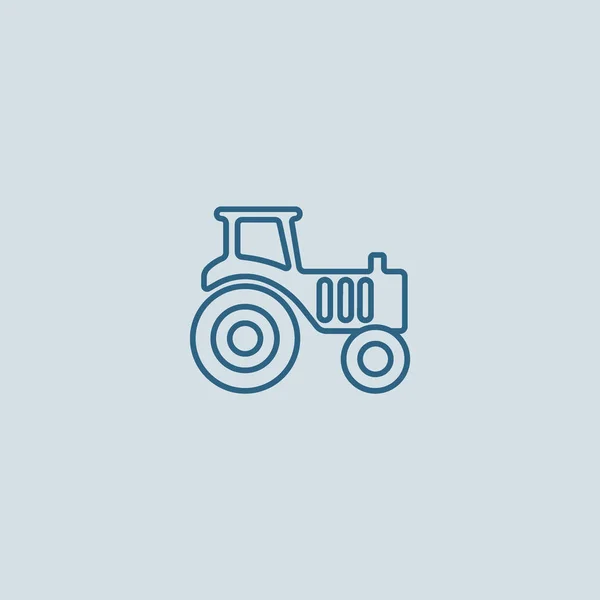 Tractor Icono Plano Ilustración Vectorial — Archivo Imágenes Vectoriales