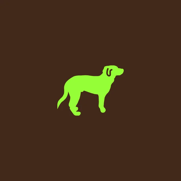 Icône Minimaliste Chien Illustration Vectorielle — Image vectorielle