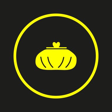 Sevimli bayan cüzdan Logo şablonu