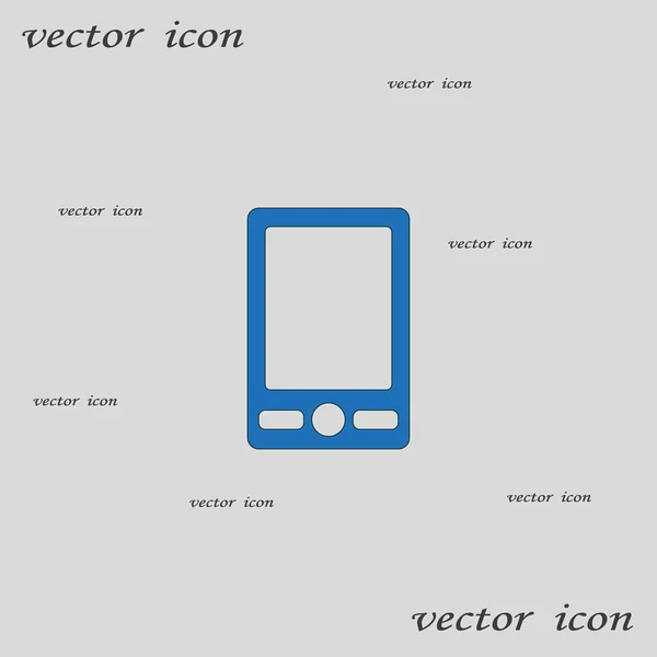 Ícone Plano Smartphone Ilustração Vetorial — Vetor de Stock