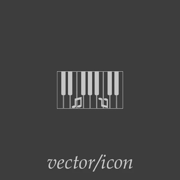 Synthétiseur Icône Plate Vecteur Illustration Concept Instrument Musique — Image vectorielle