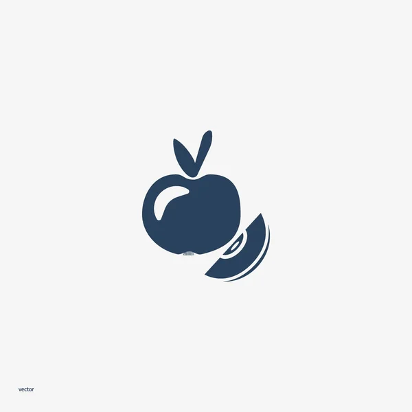 Illustration Vectorielle Pomme Savoureuse Colorée — Image vectorielle