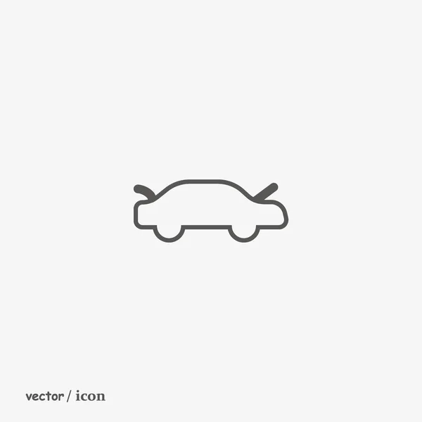 Minimalistic Vector Icon Passenger Car — Stock Vector