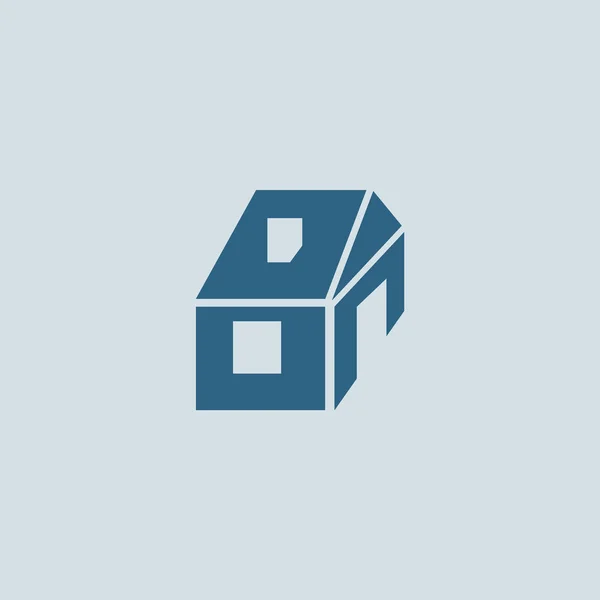 Huis Plat Pictogram Vector Illustratie — Stockvector