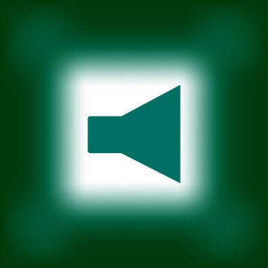 megafon basit simge vektör çizim