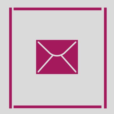 mektup zarfının minimalist vektör simgesi