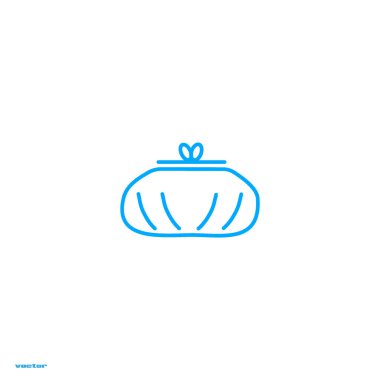 Sevimli bayan cüzdan Logo şablonu