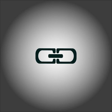 Zinciri, vektör çizim minimalist simgesi