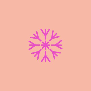 Renkli kar tanesi vektör çizim