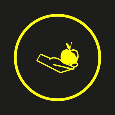 Renkli lezzetli elma vektör çizim