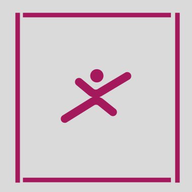 Çalışan adam basit simge silüeti