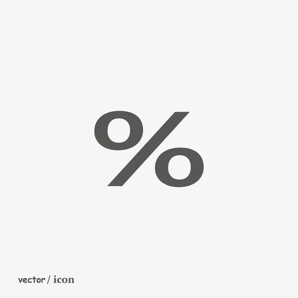 Percent Symbol Shopping Concept — Stock Vector