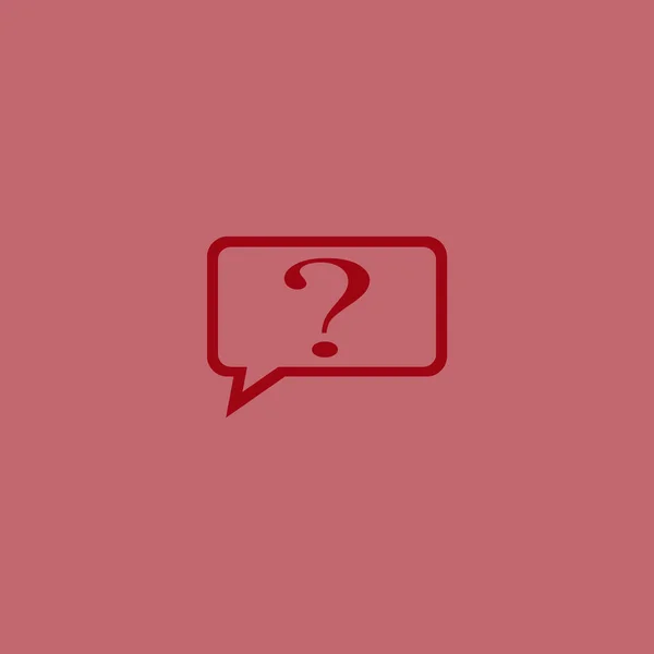 Soru Işareti Eğrisi Simgesi Logo Şablonu — Stok Vektör