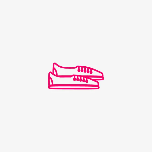 Sneakers Ícone Estilo Plano Ilustração Vetorial —  Vetores de Stock